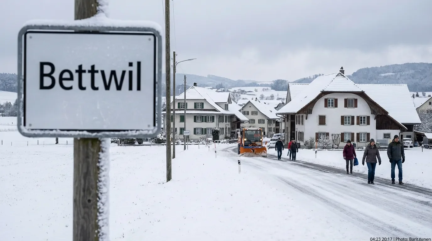 Schneefall erreicht endlich das Aargauer Flachland und Bettwil