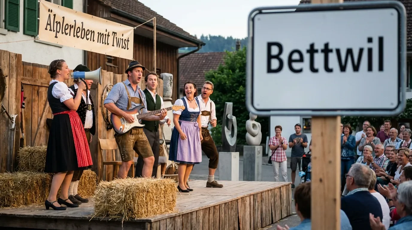 Theater-Feuerwerk auf dem Lindenberg: Älplerleben mit Twist