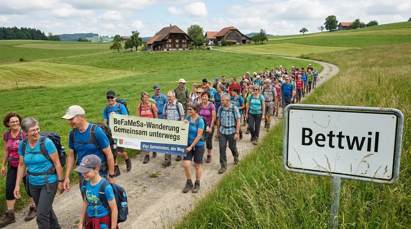 Gemeinsam unterwegs: BeFaMeSa-Wanderung verbindet vier Gemeinden